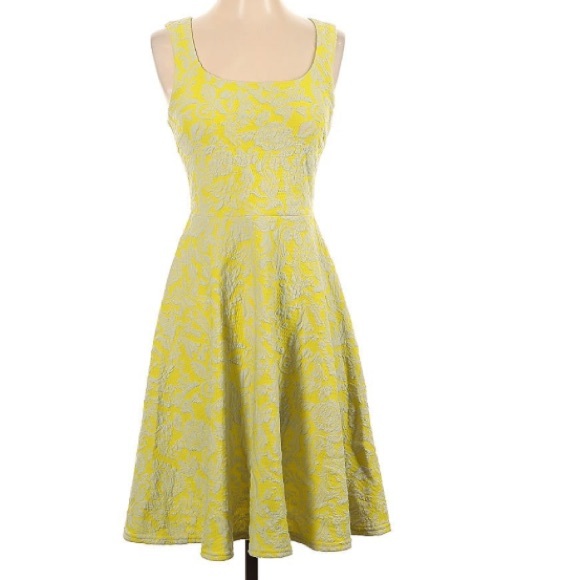Brixon Ivy Fit & Flare Yellow Dress - Picture 3 of 16